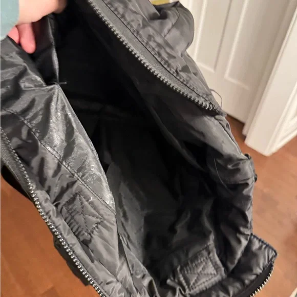 BUGATTI Black Quilted Tote Bag